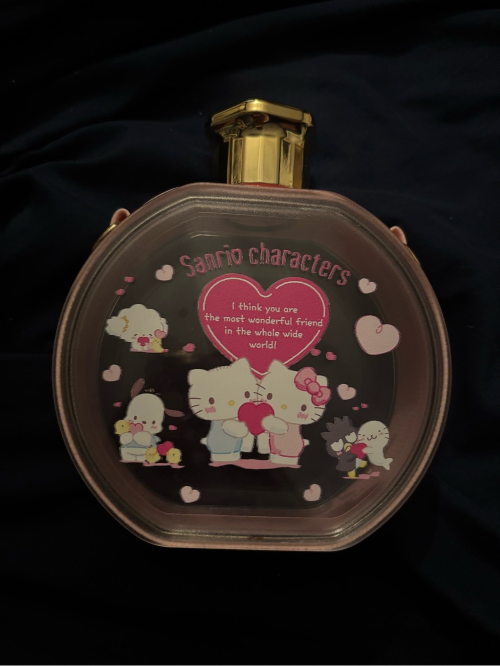 Hello Kitty Sanrio Friends Perfume Bottle Bag (no strap)